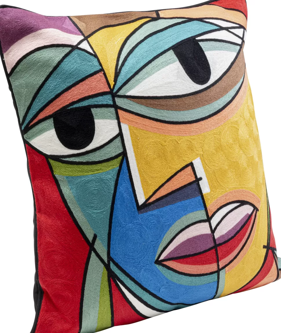 Poduszki Dekoracyjne-KARE Design Poduszka Dekoracyjna Abstrakcyjna Kolorowa Twarz 50x50 Cm