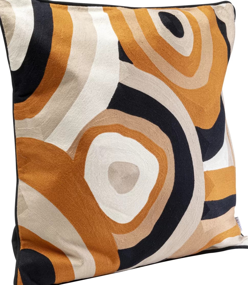 Poduszki Dekoracyjne-KARE Design Poduszka Dekoracyjna Kolorowa Okrągłe Wzory 50x50 Cm Bawełna