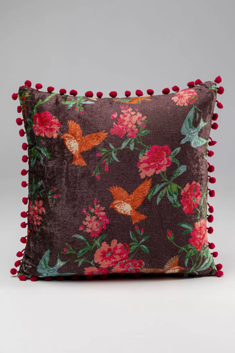 Poduszki Dekoracyjne-KARE Design Poduszka Dekoracyjna Kolorowa Ptaki I Kwiaty 40x40 Cm