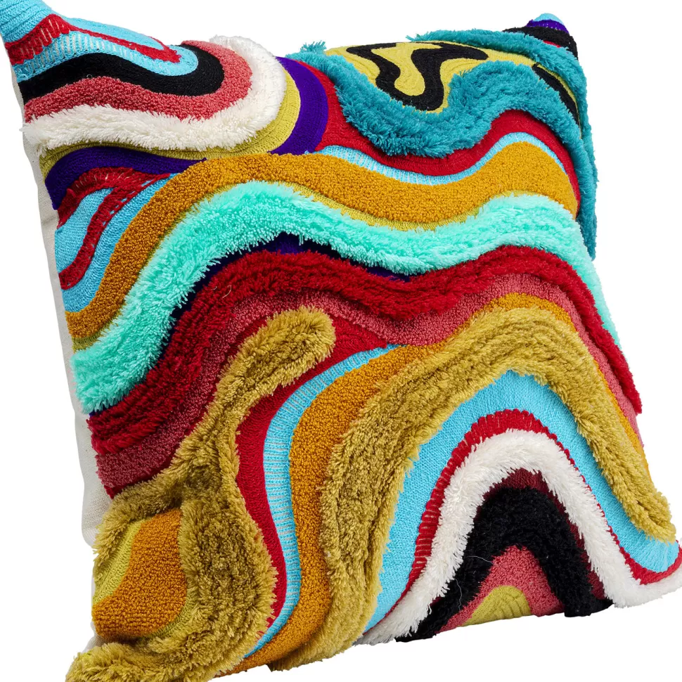 Poduszki Dekoracyjne-KARE Design Poduszka Dekoracyjna Waves Multi 45x45 Cm Kolorowa