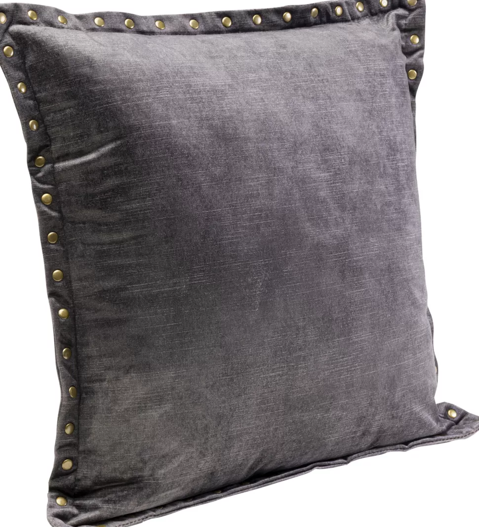 Poduszki Dekoracyjne-KARE Design Poduszka Na Sofę Ciemnoszara Nity Dekoracyjne 45x45 Cm