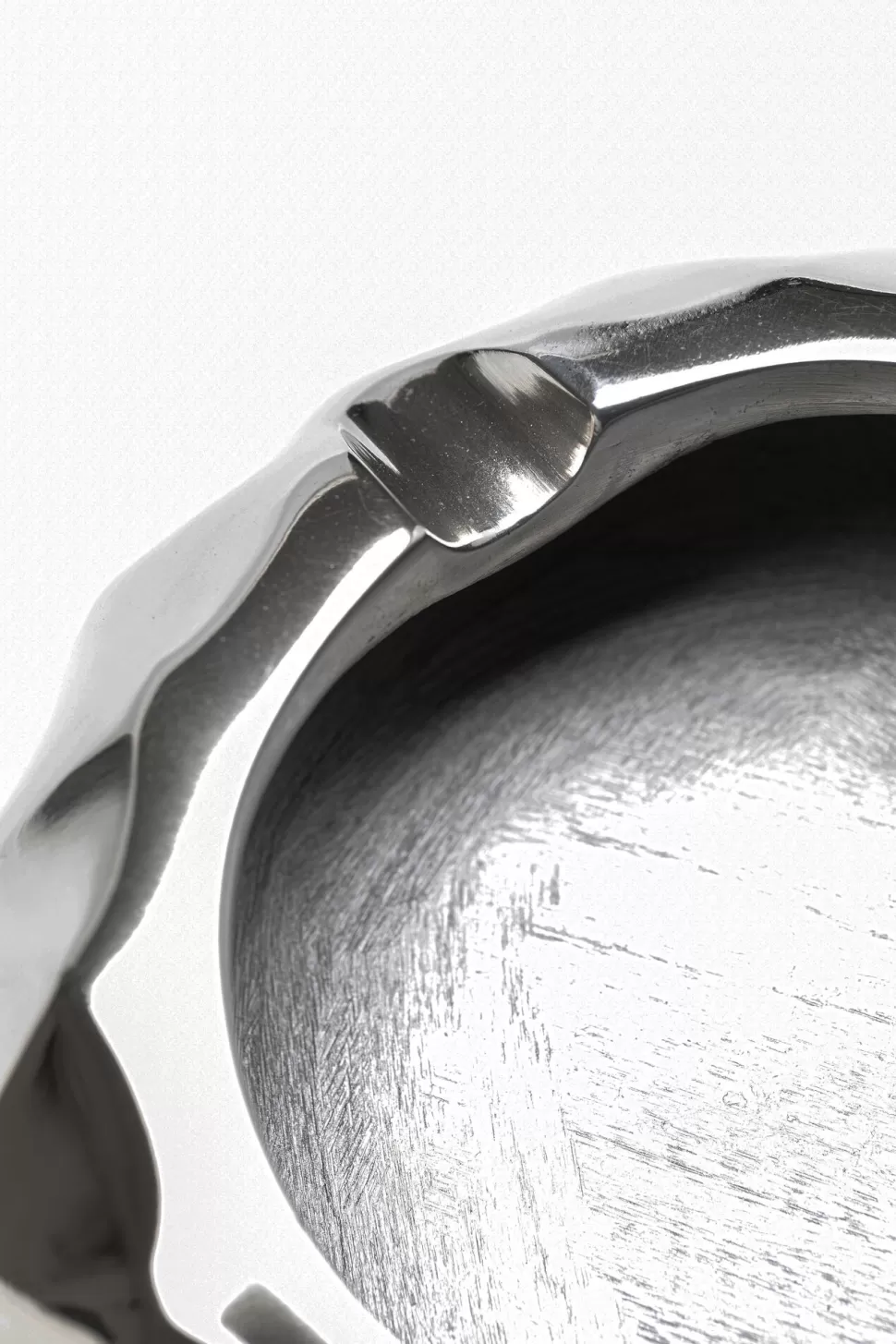 Popielniczki I Papierośnice-KARE Design Popielniczka Srebrna Aluminium Niklowane Ø15 Cm