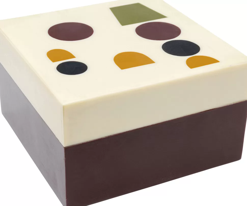 Pudełka Na Biżuterię-KARE Design Pudełko Na Biżuterię Emily 13x13 Cm Kolorowe