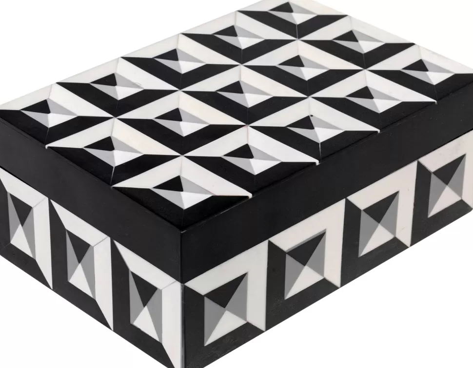 Pudełka Na Biżuterię-KARE Design Pudełko Na Biżuterię Geometryczne 20x12 Cm