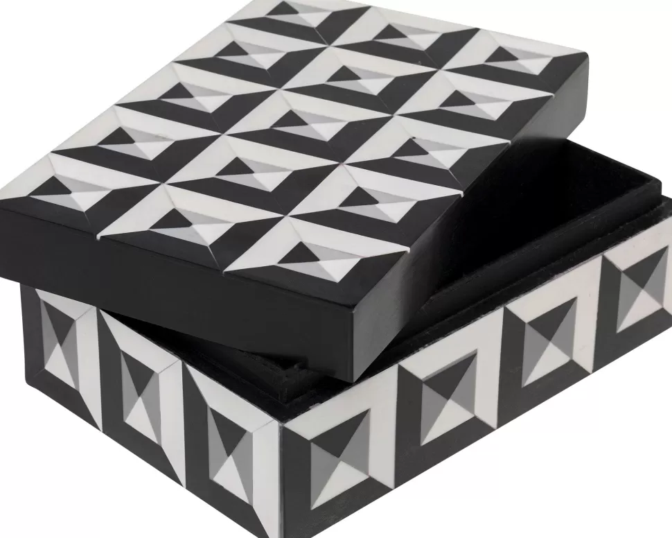 Pudełka Na Biżuterię-KARE Design Pudełko Na Biżuterię Geometryczne 20x12 Cm
