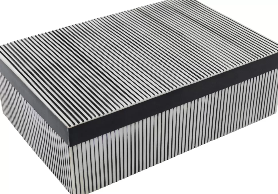 Pudełka Na Biżuterię-KARE Design Pudełko Na Biżuterię Plenty 20x15 Cm Czarno-białe