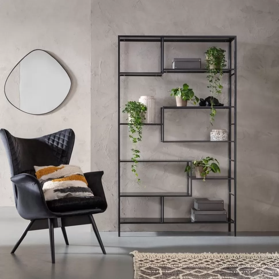 Regały-KARE Design Regał Loft 115x195 Cm Czarny