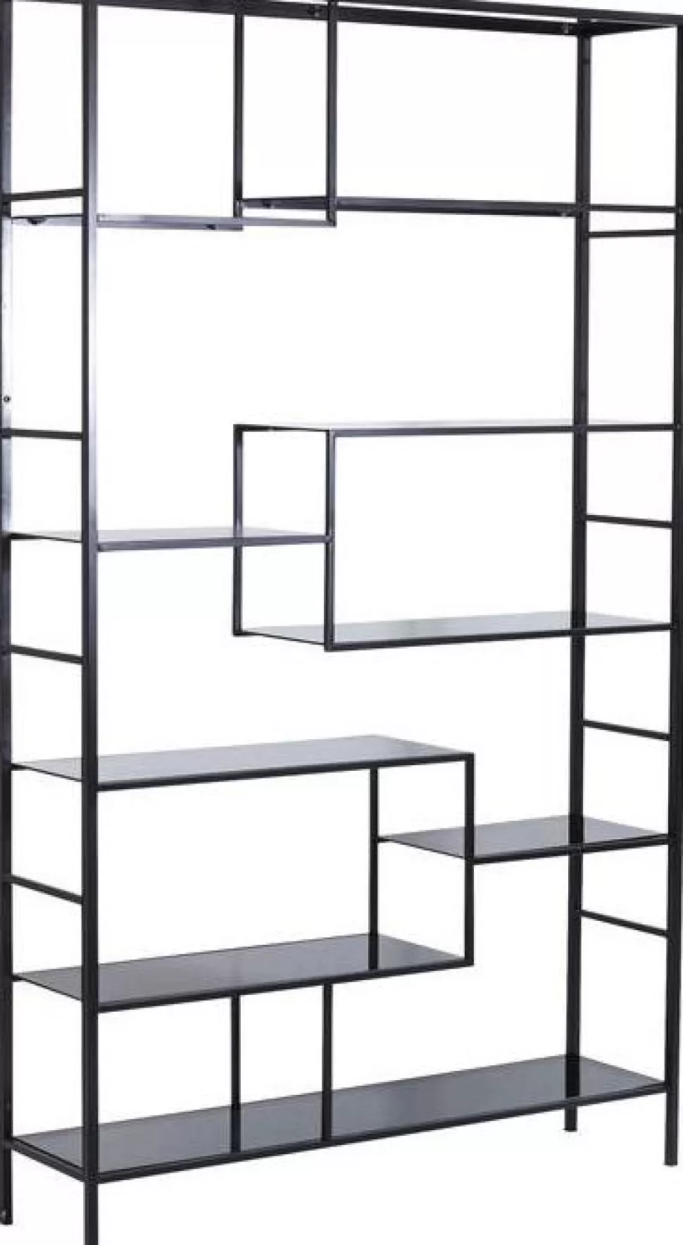 Regały-KARE Design Regał Loft 115x195 Cm Czarny