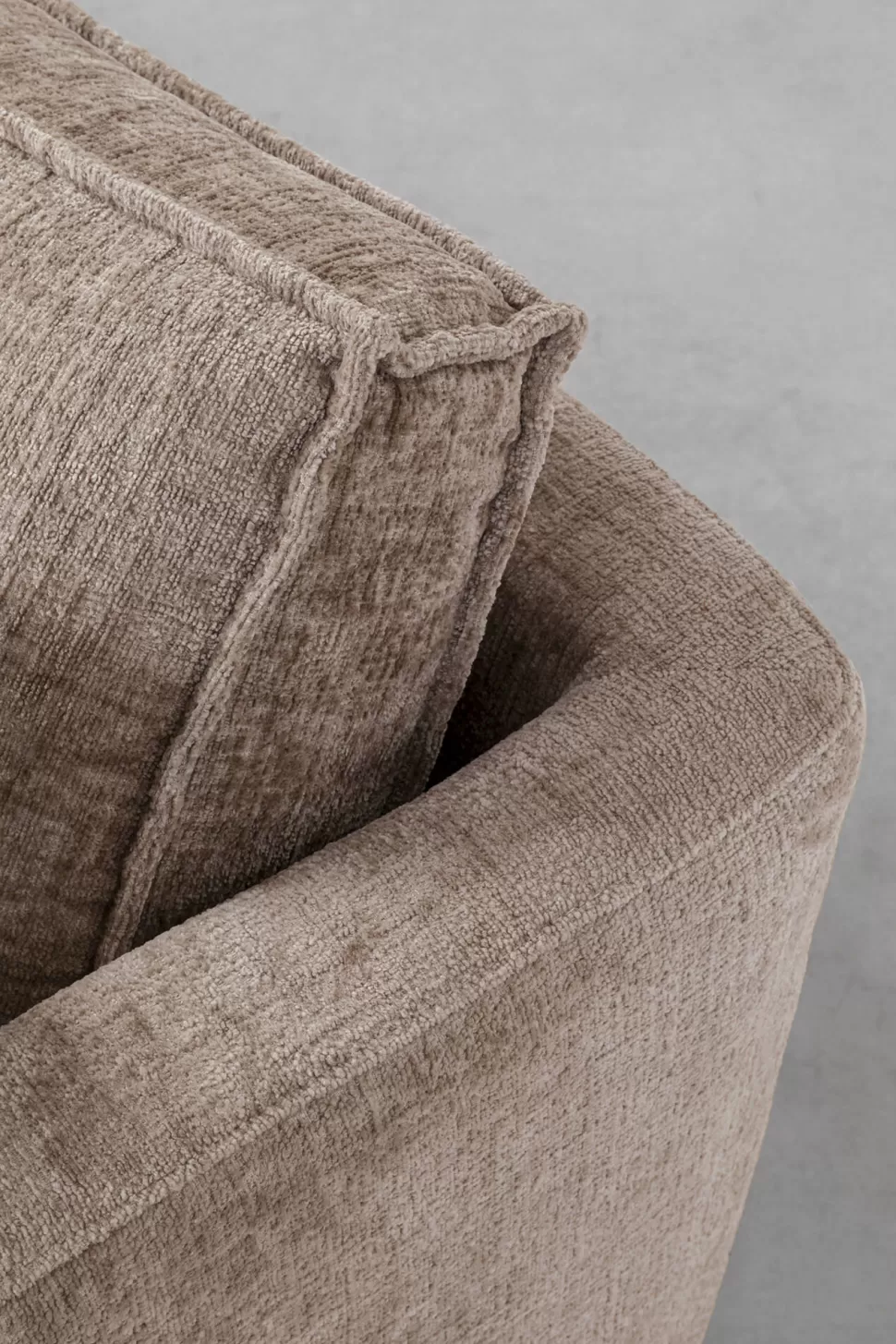 Sofy-KARE Design Sofa 3-os. Tapicerowana W Kolorze Szarym Nogi Stal Czarne 233 Cm