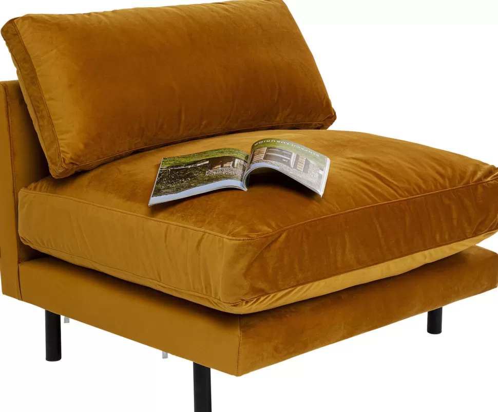 Sofy Modułowe-KARE Design Sofa - Moduł Discovery 100x101 Cm Bursztynowa