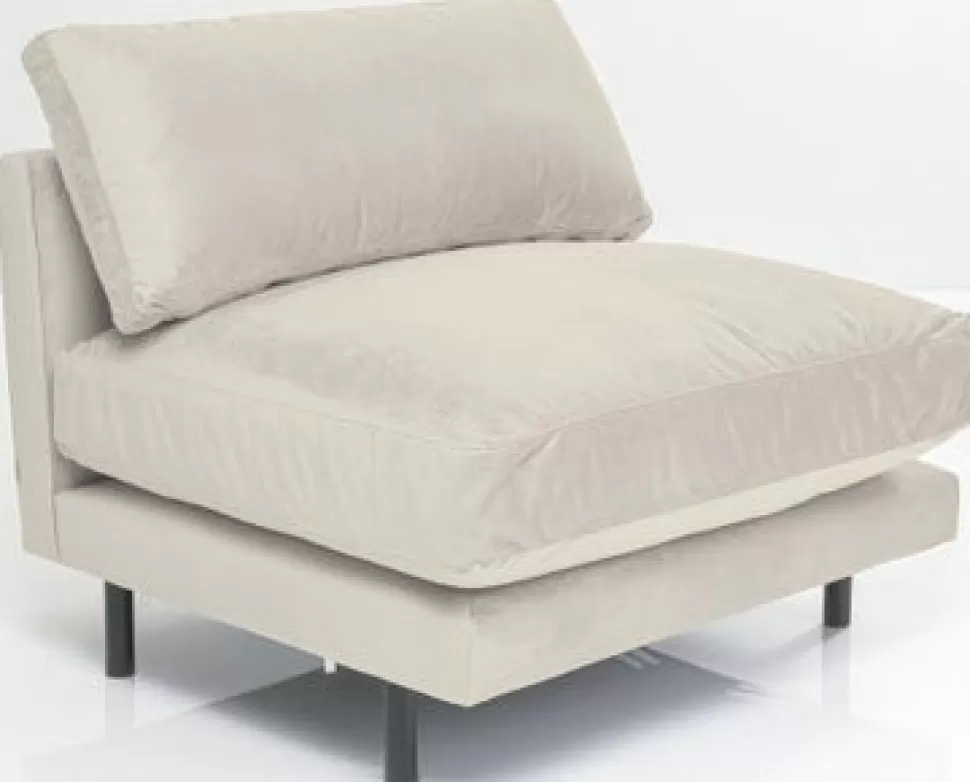 Sofy Modułowe-KARE Design Sofa - Moduł Discovery 100x101 Cm Kremowa