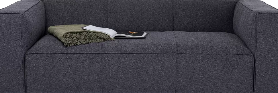 Sofy-KARE Design Sofa Cubetto Cord 3 Os. 220 Cm Ciemnoszara