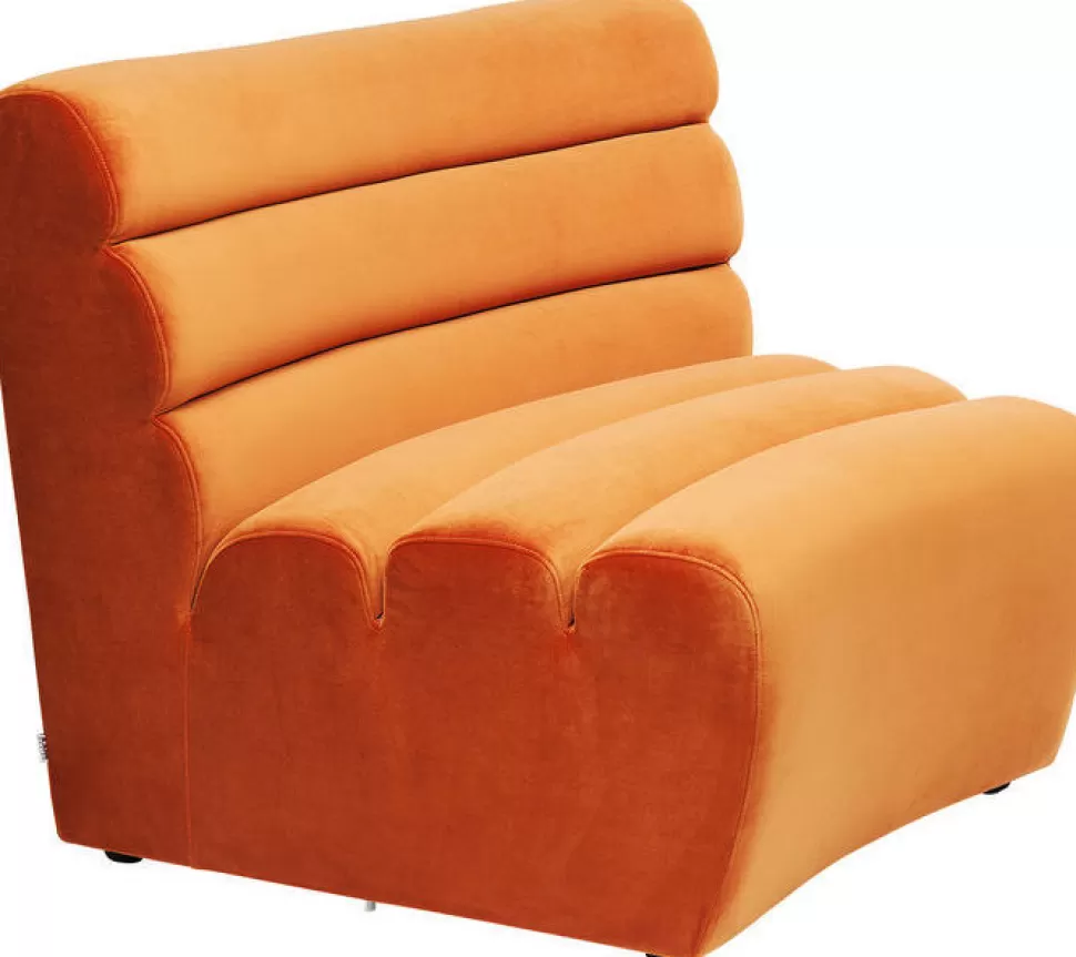 Sofy Modułowe-KARE Design Sofa Element Wave 83x109 Cm Pomarańczowa