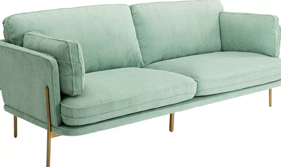 Sofy-KARE Design Sofa Shirly 3 Os. 221 Cm Miętowa