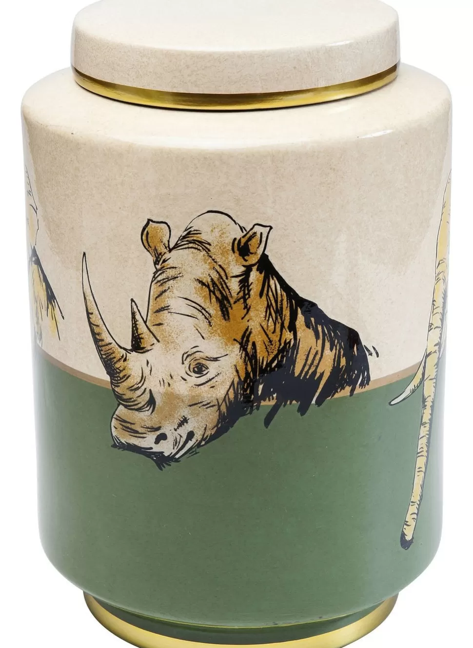 Akcesoria Do Kuchni-KARE Design Słoik Dekoracyjny Wild Life Ø22x33 Cm Kolorowy
