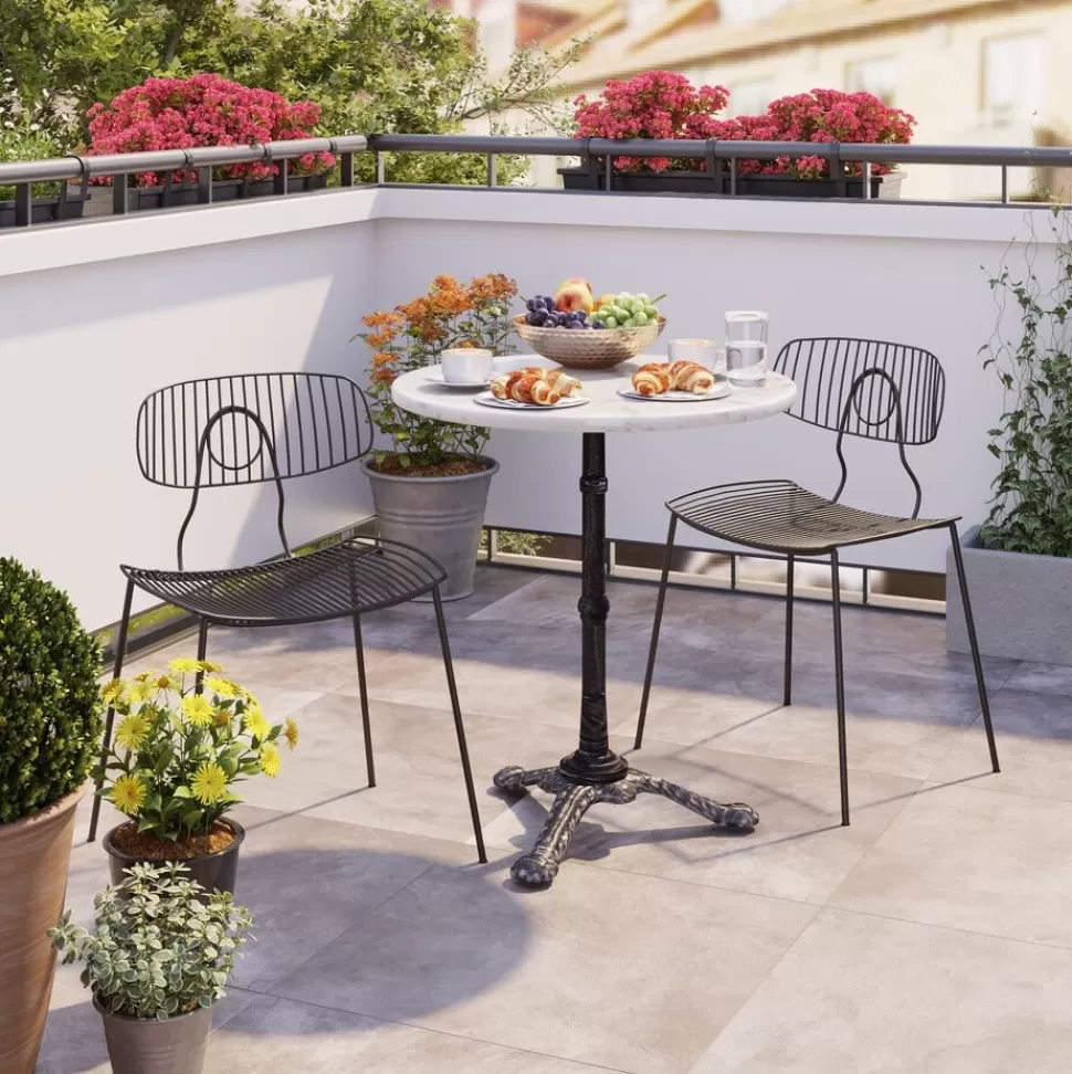 Stoły Barowe-KARE Design Stół Barowy Round ∅60 Cm Biały