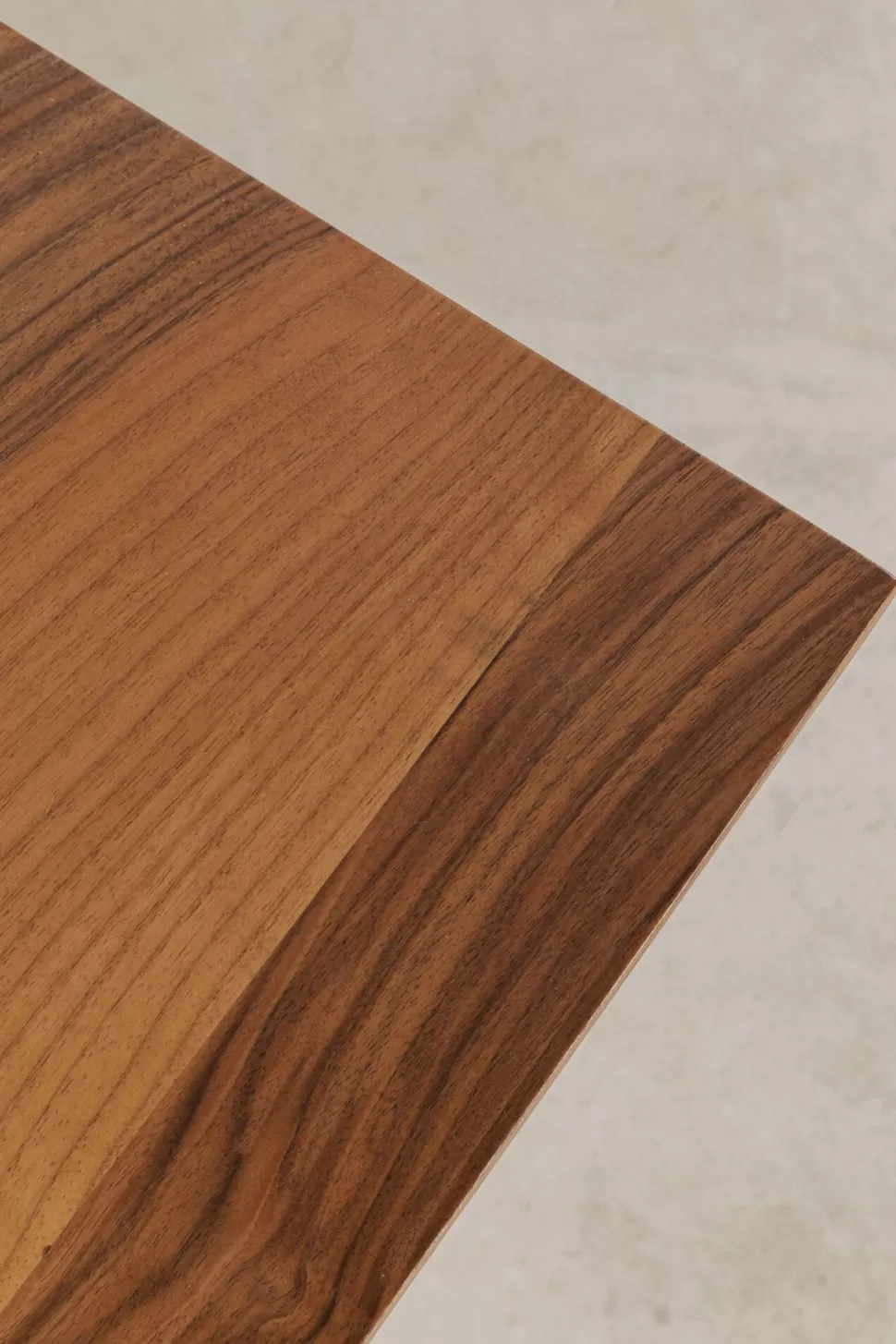 Stoły-KARE Design Stół Do Jadalni Blat Fornirowany Orzech Nogi Czarne Stalowe 200x90 Cm