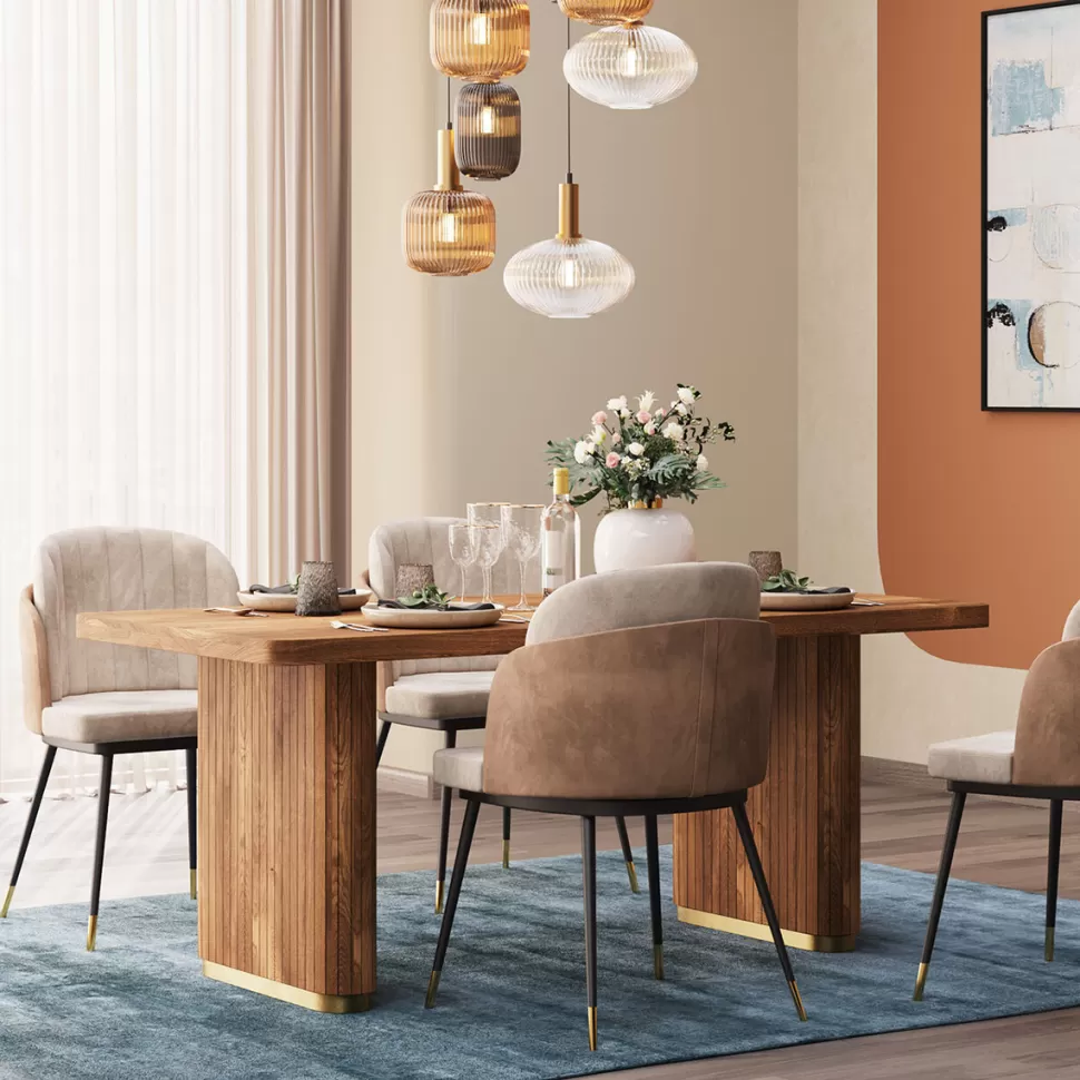 Stoły-KARE Design Stół Do Jadalni Nowoczesny Z Drewna Mango 180x90 Cm