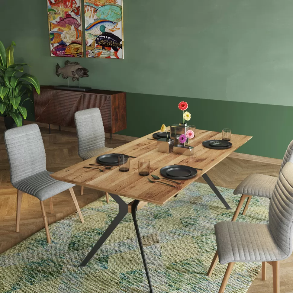 Stoły-KARE Design Stół Downtown 180x90 Cm Naturalny