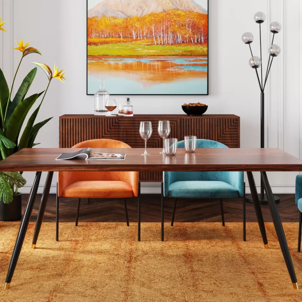 Stoły-KARE Design Stół Duran 160x80 Cm Orzechowy