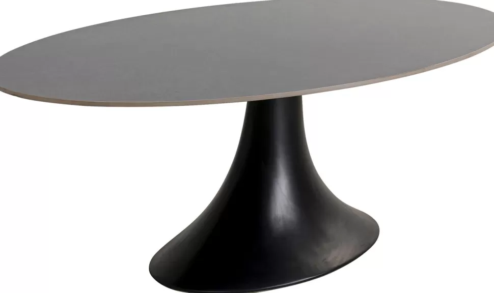 Stoły-KARE Design Stół Grande Possibilita 220x120 Cm Czarny - Blat Marmur