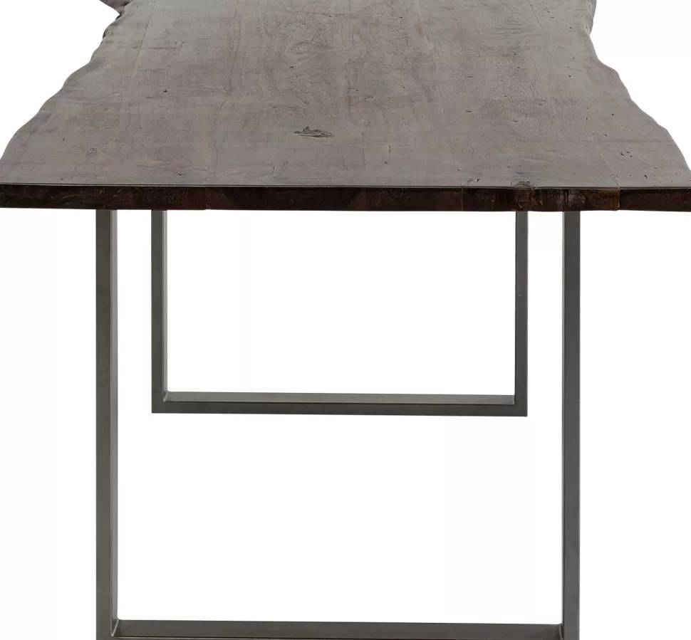 Stoły-KARE Design Stół Harmony Walnut 160x80 Cm Akacja Nogi Stalowe