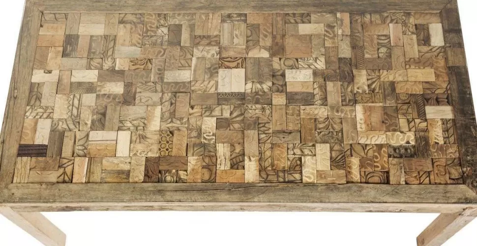 Stoły-KARE Design Stół Memory 160x80 Cm Drewniano-szklany
