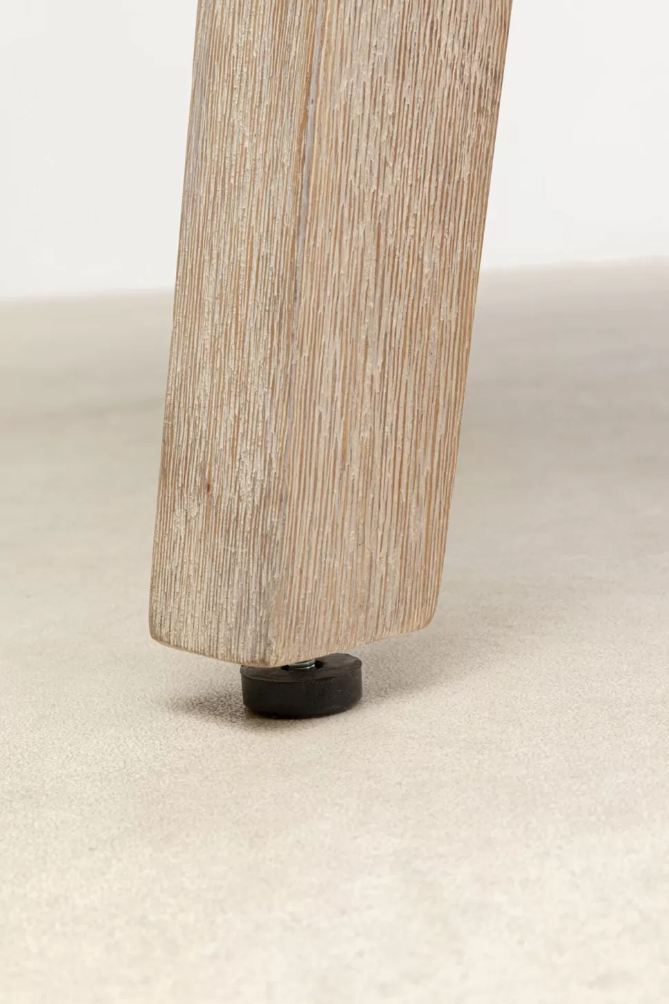 Stoły-KARE Design Stół Ogrodowy Okrągły Blat Cementowy Nogi Z Drewna Akacjowego Ø110 Cm