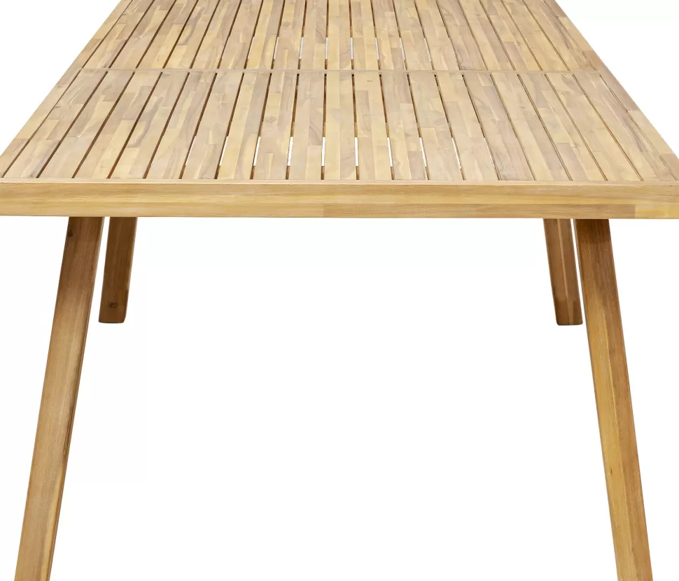 Stoły-KARE Design Stół Ogrodowy Z Drewna Akacjowego Woskowany 160x80 Cm