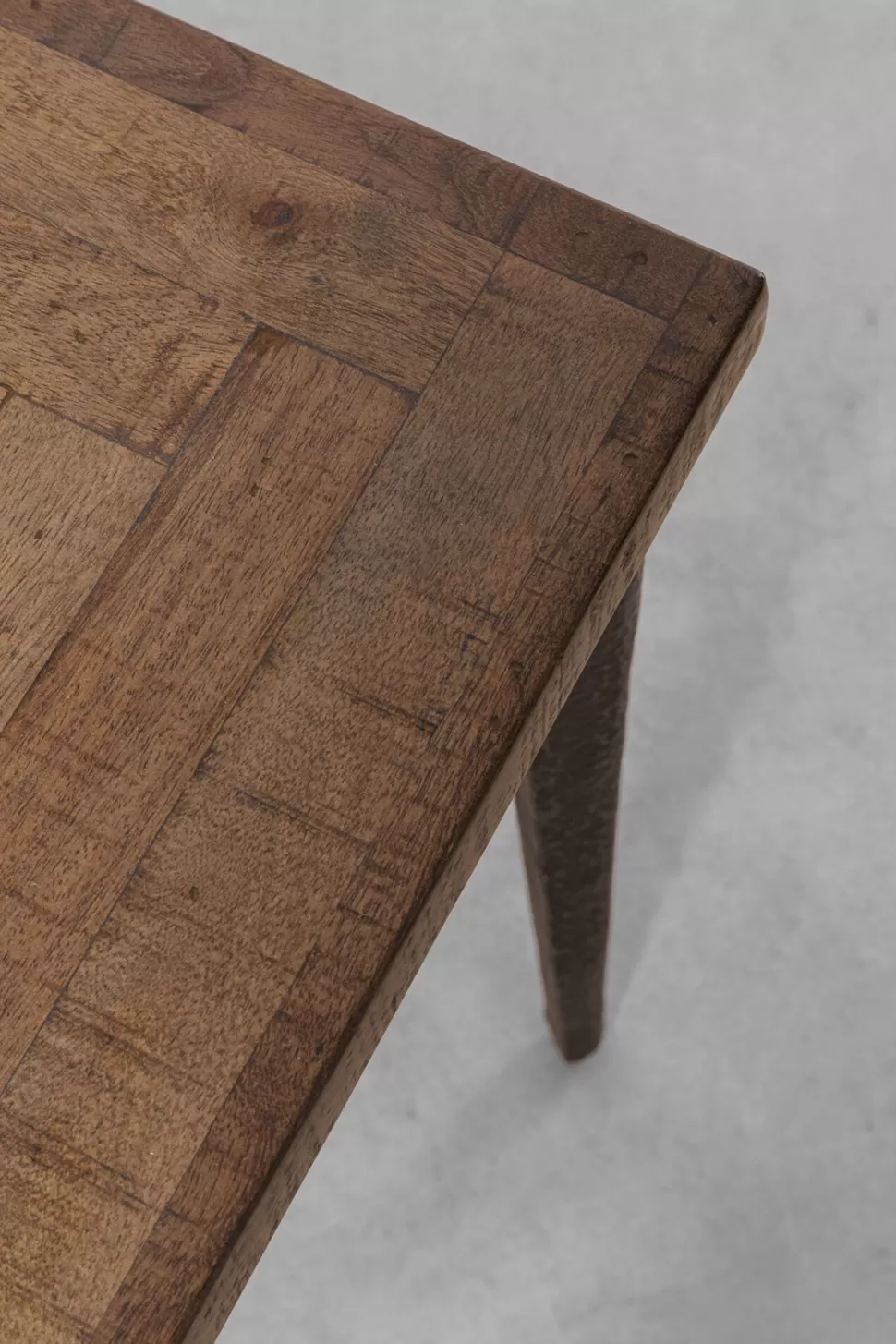 Stoły-KARE Design Stół Prostokątny Blat Z Drewna Mango Ręczne Wykonanie Nogi Stalowe 200x90 Cm