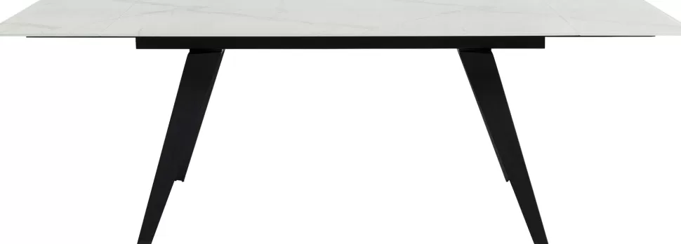 Stoły-KARE Design Stół Rozkładany Amsterdam 160-240x90 Cm Blat Szklany