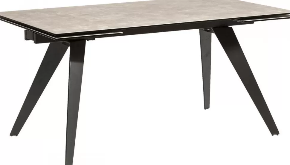 Stoły-KARE Design Stół Rozkładany Amsterdam 160-240x90 Cm Szary