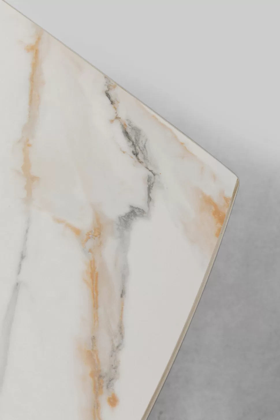 Stoły-KARE Design Stół Rozkładany Blat Ceramiczny Biały Podstawa Stal Czarna 120-180x90 Cm