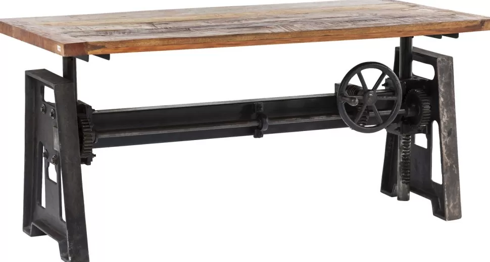 Stoły-KARE Design Stół Steamboat Econo 160x80 Cm Drewniano-czarny