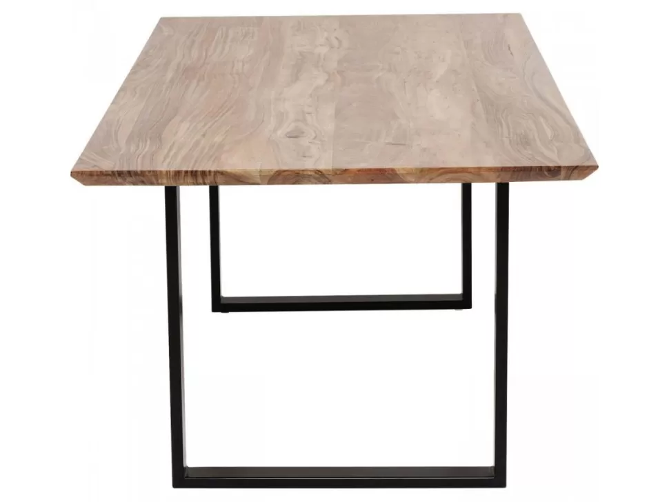 Stoły-KARE Design Stół Symphony 180x90 Cm Akacja Nogi Czarne