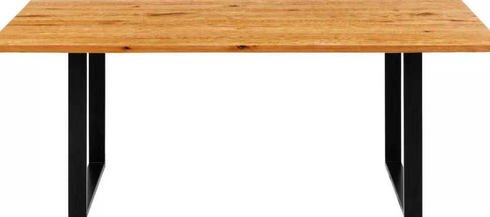Stoły-KARE Design Stół Symphony 180x90 Cm Dąb - Nogi Czarne