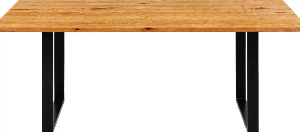 Stoły-KARE Design Stół Symphony 200x100 Cm Dąb - Nogi Czarne