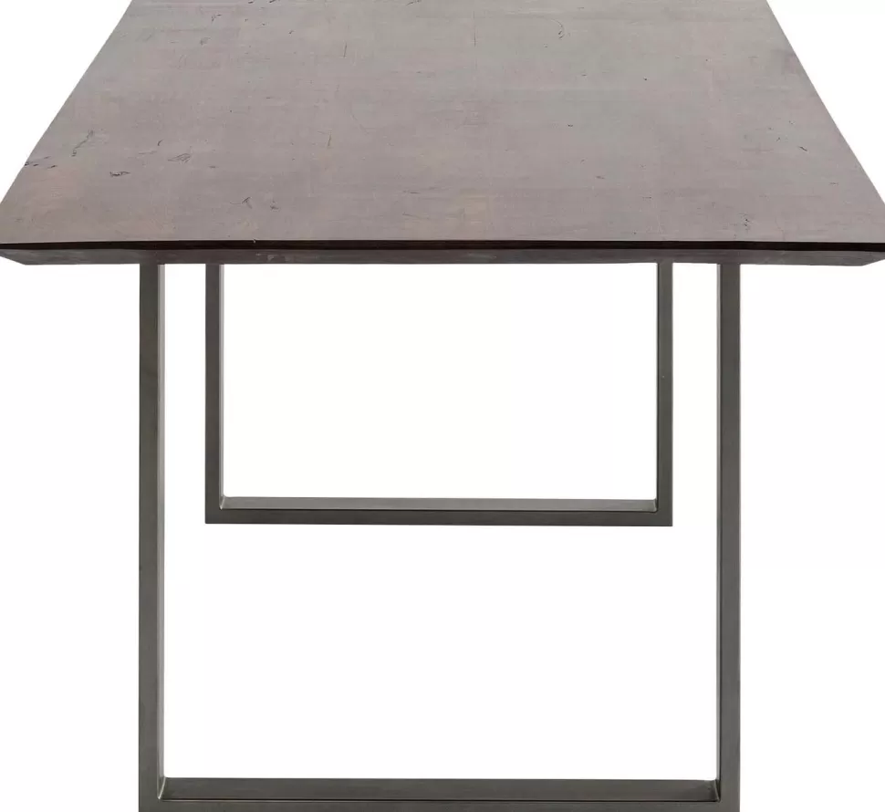 Stoły-KARE Design Stół Symphony Walnut 180x90 Cm Akacja Nogi Stalowe