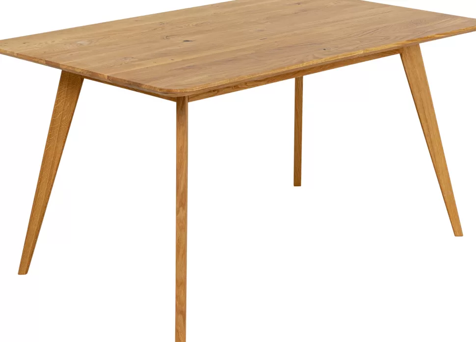 Stoły-KARE Design Stół Z Drewna Dębowego Blat Prostokątny 140x90 Cm
