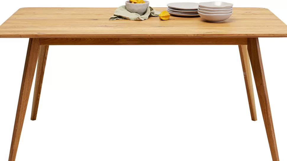 Stoły-KARE Design Stół Z Drewna Dębowego Blat Prostokątny 160x90 Cm
