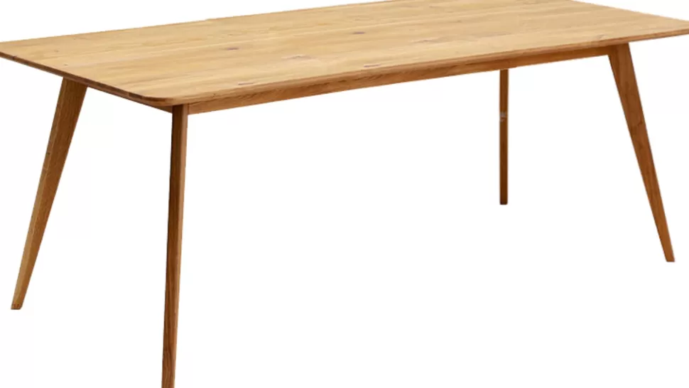 Stoły-KARE Design Stół Z Drewna Dębowego Blat Prostokątny 200x90 Cm
