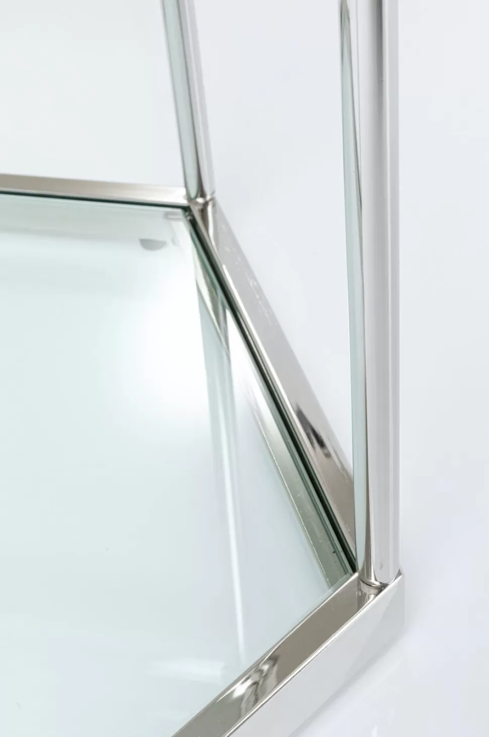 Stoliki Kawowe-KARE Design Stolik Kawowy Comb 55x48 Cm Srebrny