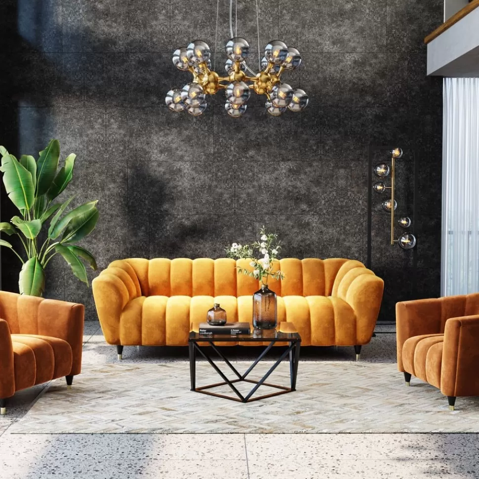 Stoliki Kawowe-KARE Design Stolik Kawowy Cristallo 80x80 Cm Czarny - Blat Szklany