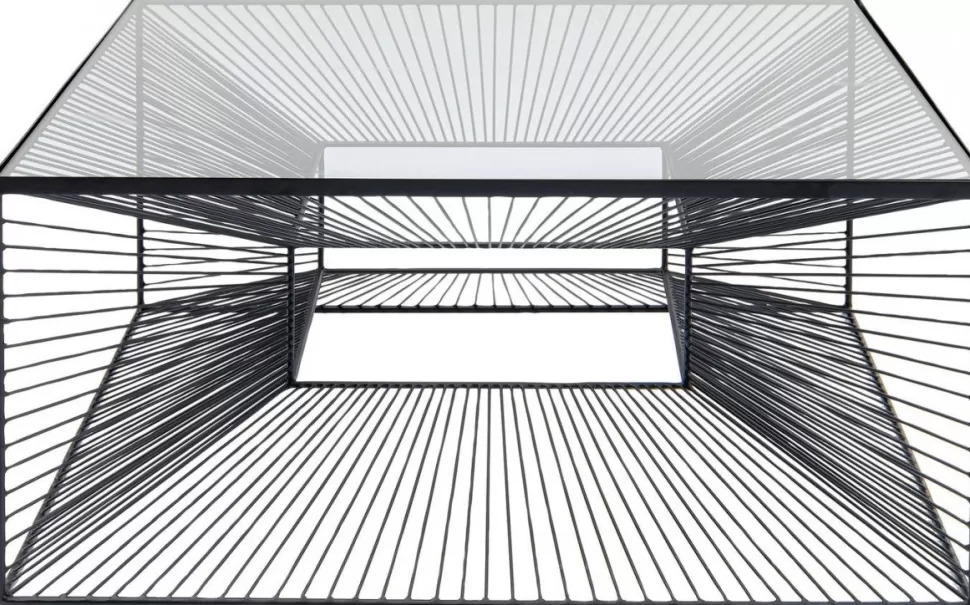 Stoliki Kawowe-KARE Design Stolik Kawowy Dimension 80x80 Cm Czarny
