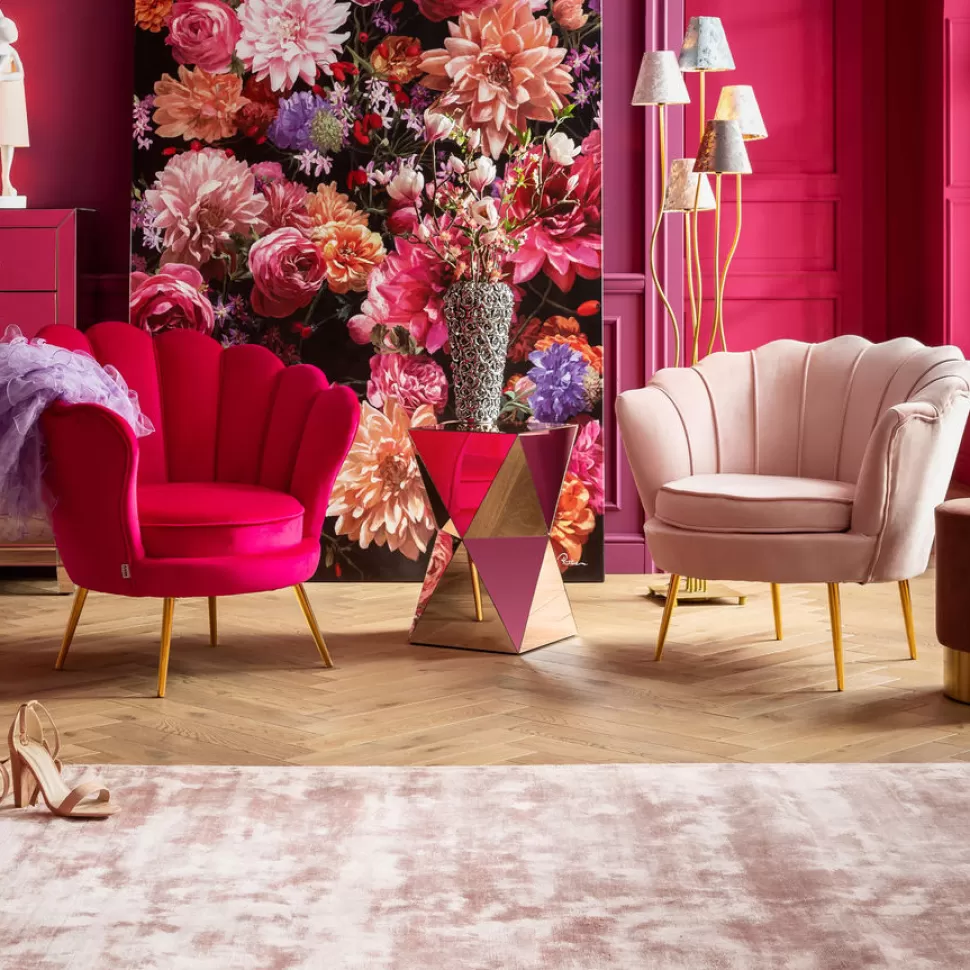 Stoliki Kawowe-KARE Design Stolik Luxury 32x54 Cm Lustrzany Szampański