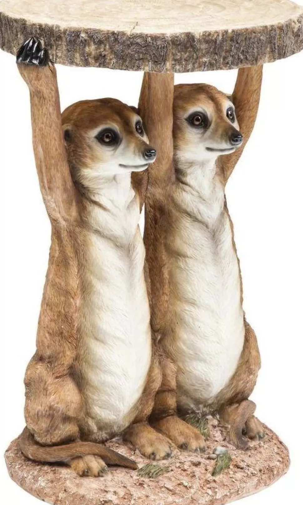 Stoliki Kawowe-KARE Design Stolik Meerkat Sisters Ø33 Cm Kolorowy