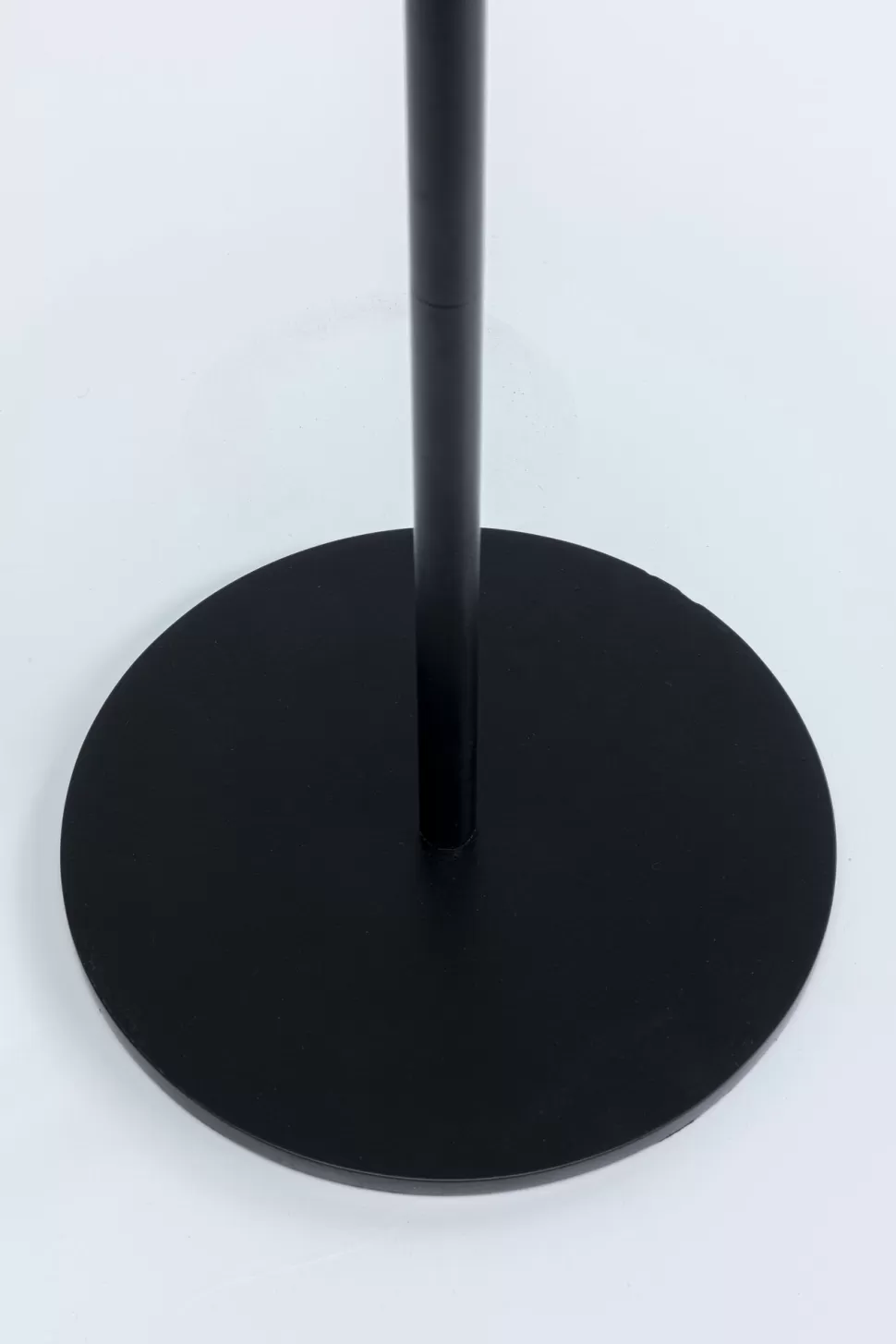 Stoliki Kawowe-KARE Design Stolik Pomocniczy Blat Szklany Niebieski Podstawa Czarna Stalowa 30xH50 Cm