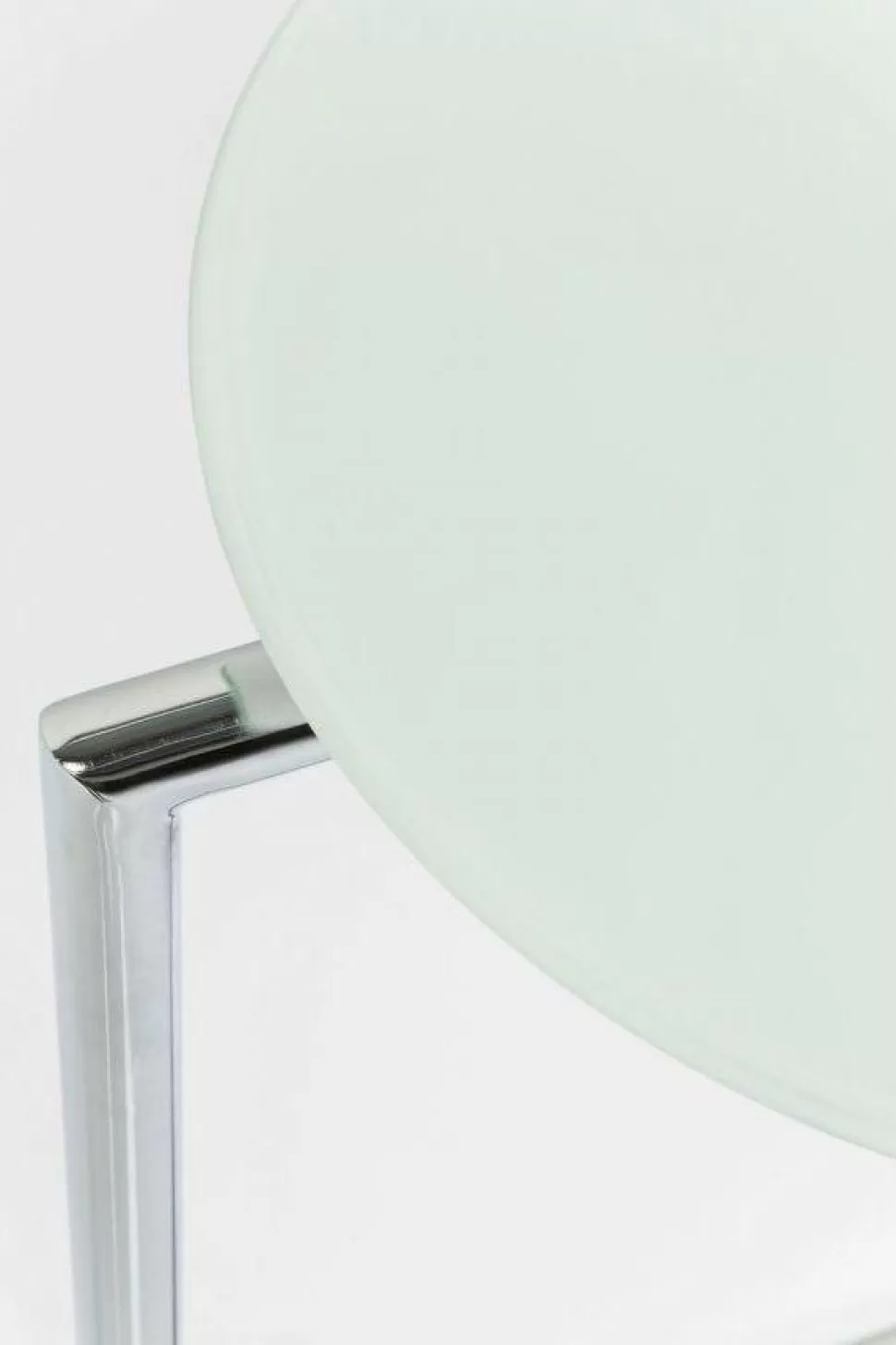 Stoliki Kawowe-KARE Design Stolik Pomocniczy Easy Living Ø46 Cm Transparentno-srebrny