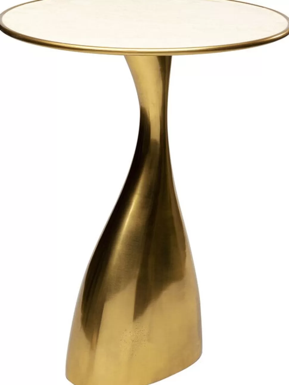 Stoliki Kawowe-KARE Design Stolik Spacey Ø36xH46 Cm Aluminium Złoty