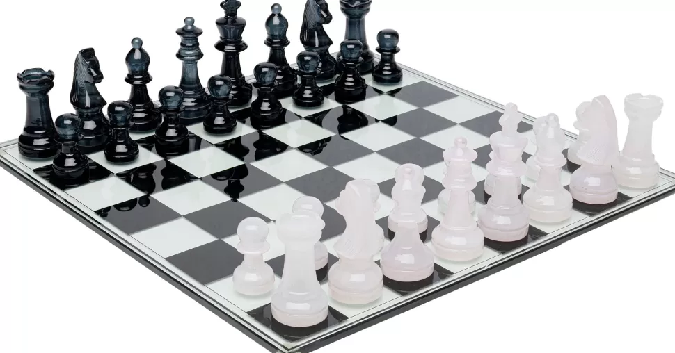 Gry-KARE Design Szachy Szkło Hartowane Ręczne Wykonanie 60x60 Cm